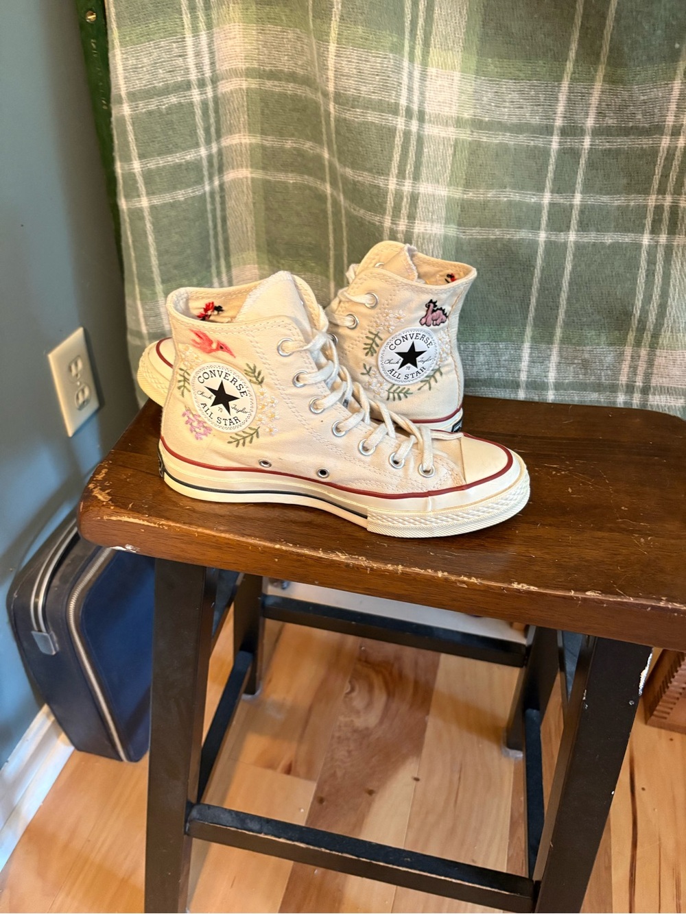 Converse Chuck Taylor’s 1970’s high embroidered frog/mushroom - Picture 3 of 12